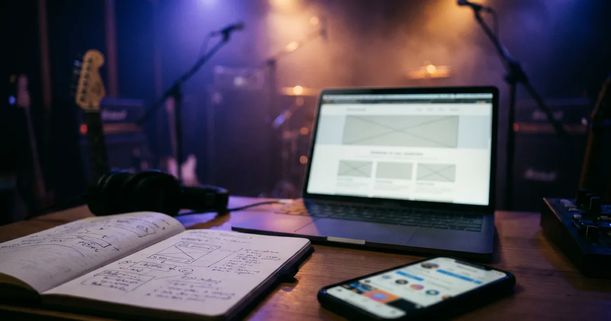 How to Build a Professional Band Website in 2025