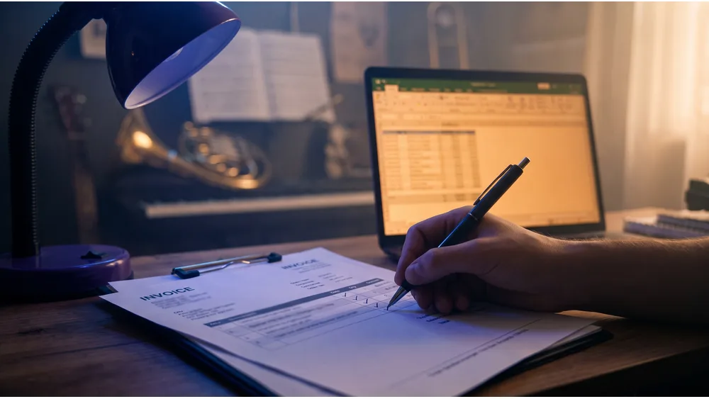 Band Payment Tracking: How to Track Who Paid What (and Chase the Rest) — illustration