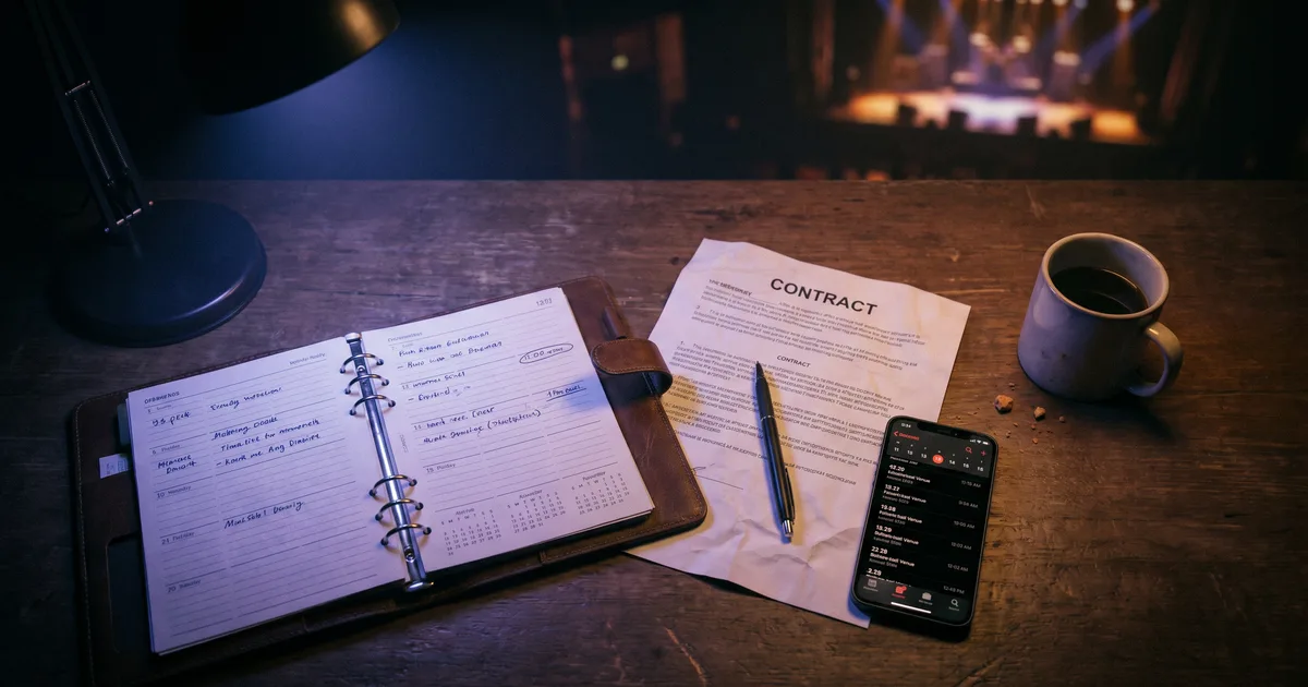 Gig Booking Tracker Template for Bands